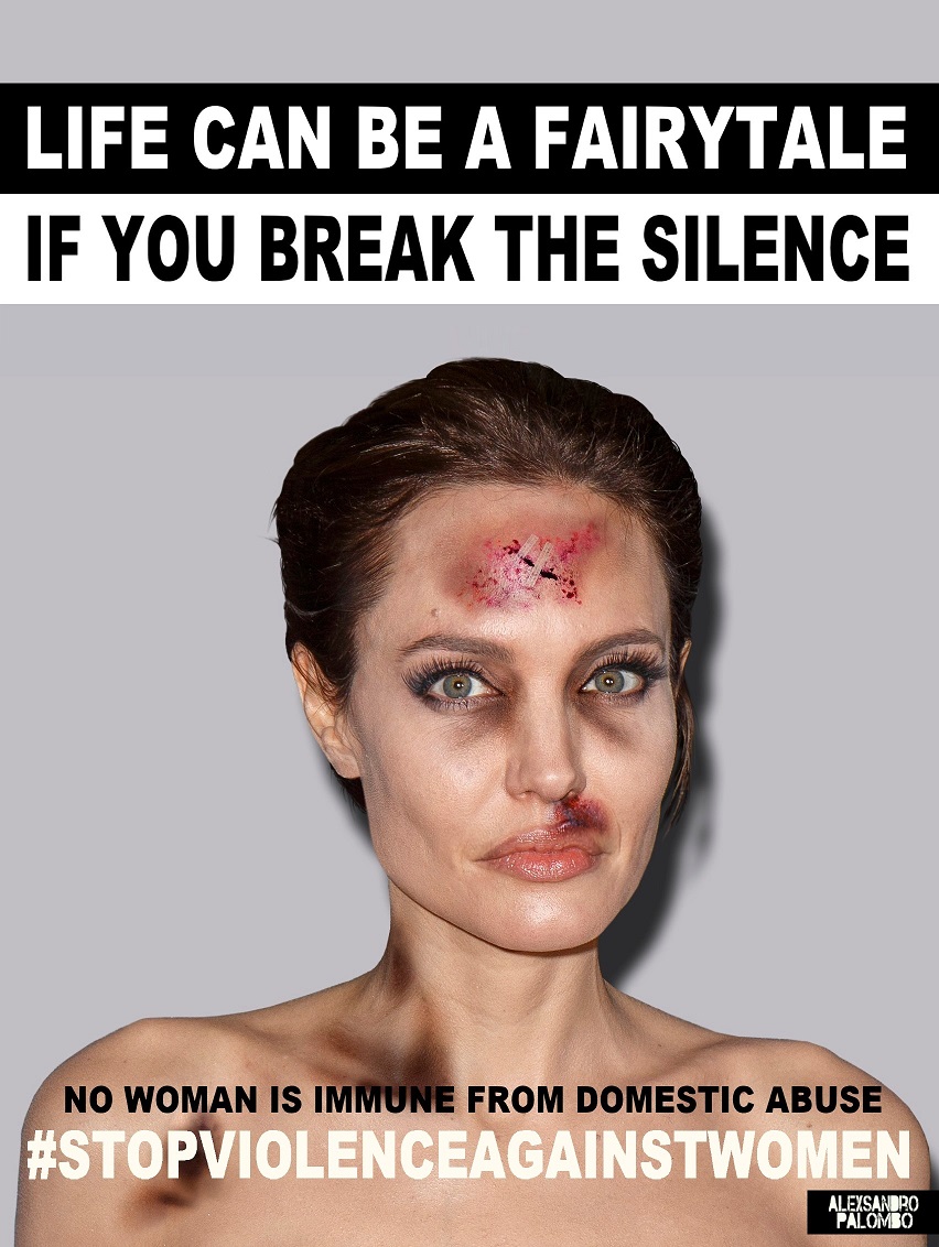 Przemoc może dotknąć każdego, nawet gwiazdy. Angelina Jolie w kampanii #stopvilenceagainstwomen
