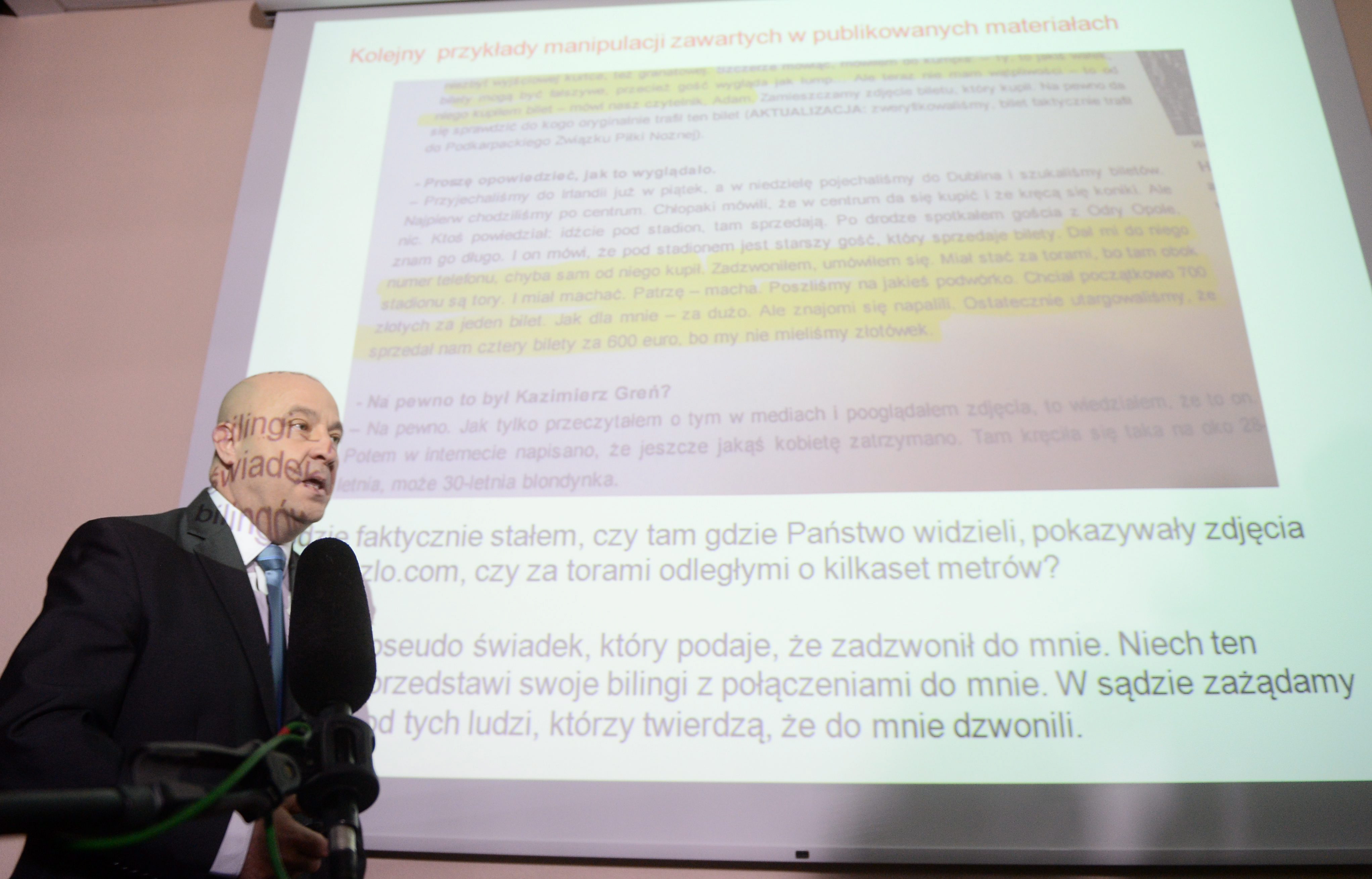 Greń na konferencji w sprawie