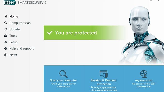 Eset Smart Security 9 zabezpečí online platby
