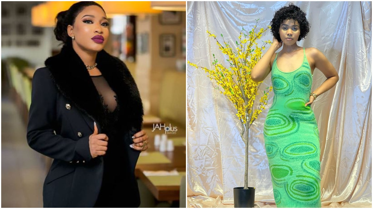 Nollywood actress Tonto Dikeh and Instagram influencer Janemena [Instagram/TontoDikeh] [Instagram/Janemena]