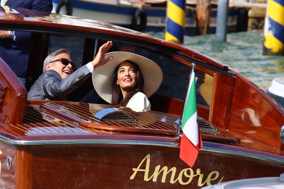 George Clooney i Amal Alamuddin ślub cywilny Wenecja