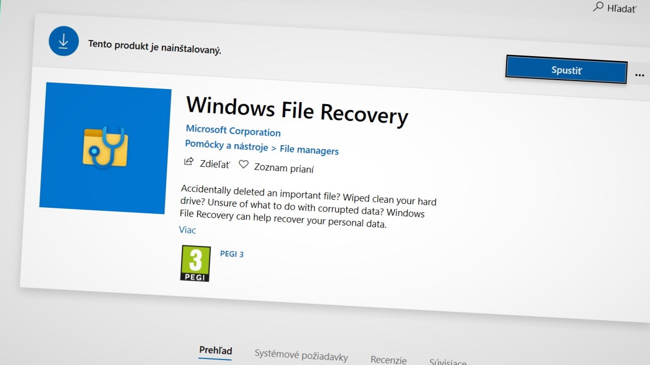 Nástroj na obnovu vymazaných súborov už ponúka aj Microsoft | Živé.sk