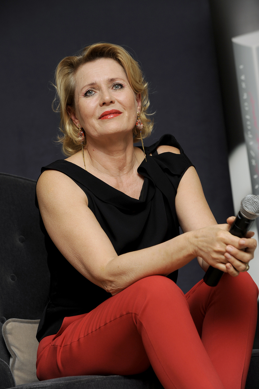 Grażyna Szapołowska na premierze swojej książki