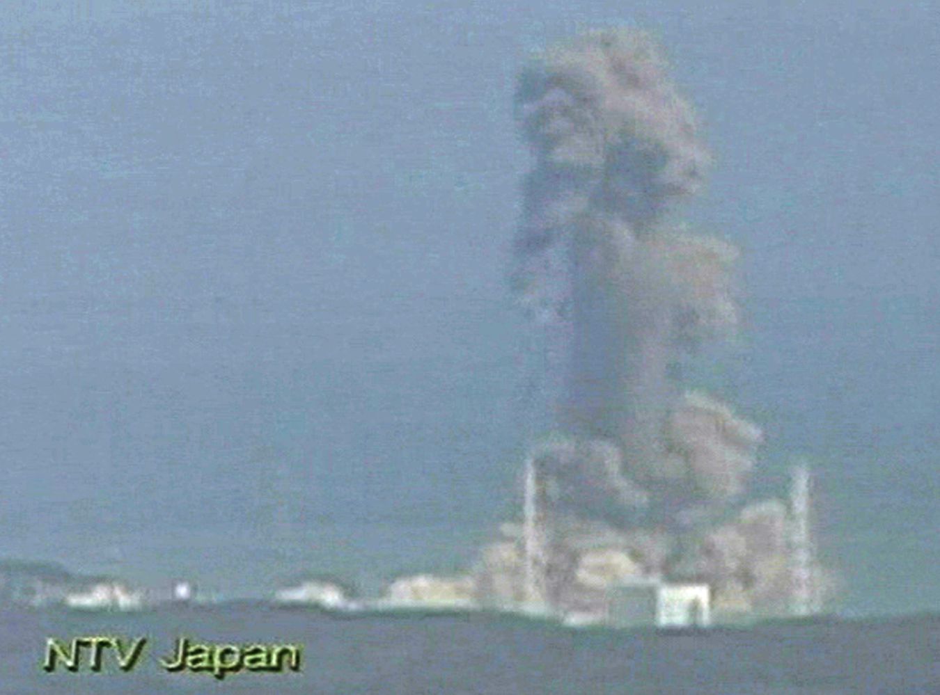 Zdjęcie elektrowni Fukushima Daiichi, wykonane po eksplozji