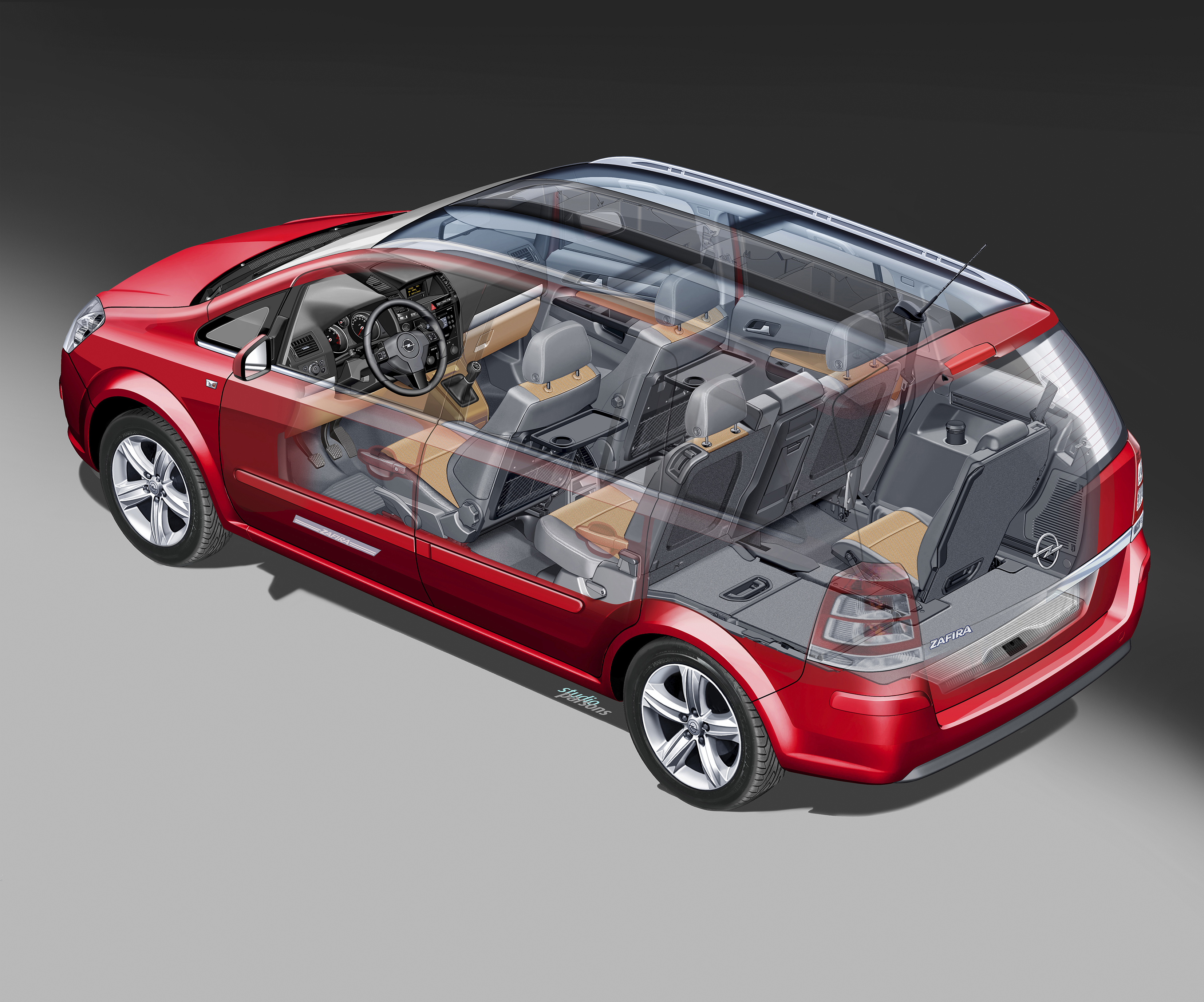 Przyjemną podróż opel gwarantuje siedmiu osobom