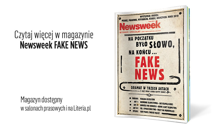 FAKE NEWS Newsweek wydanie specjalne plansza