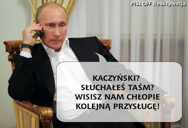 afera taśmowa - mem / źródło: Facebook/PISs OFF reaktywacja