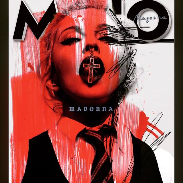 Madonna z krzyżem w ustach