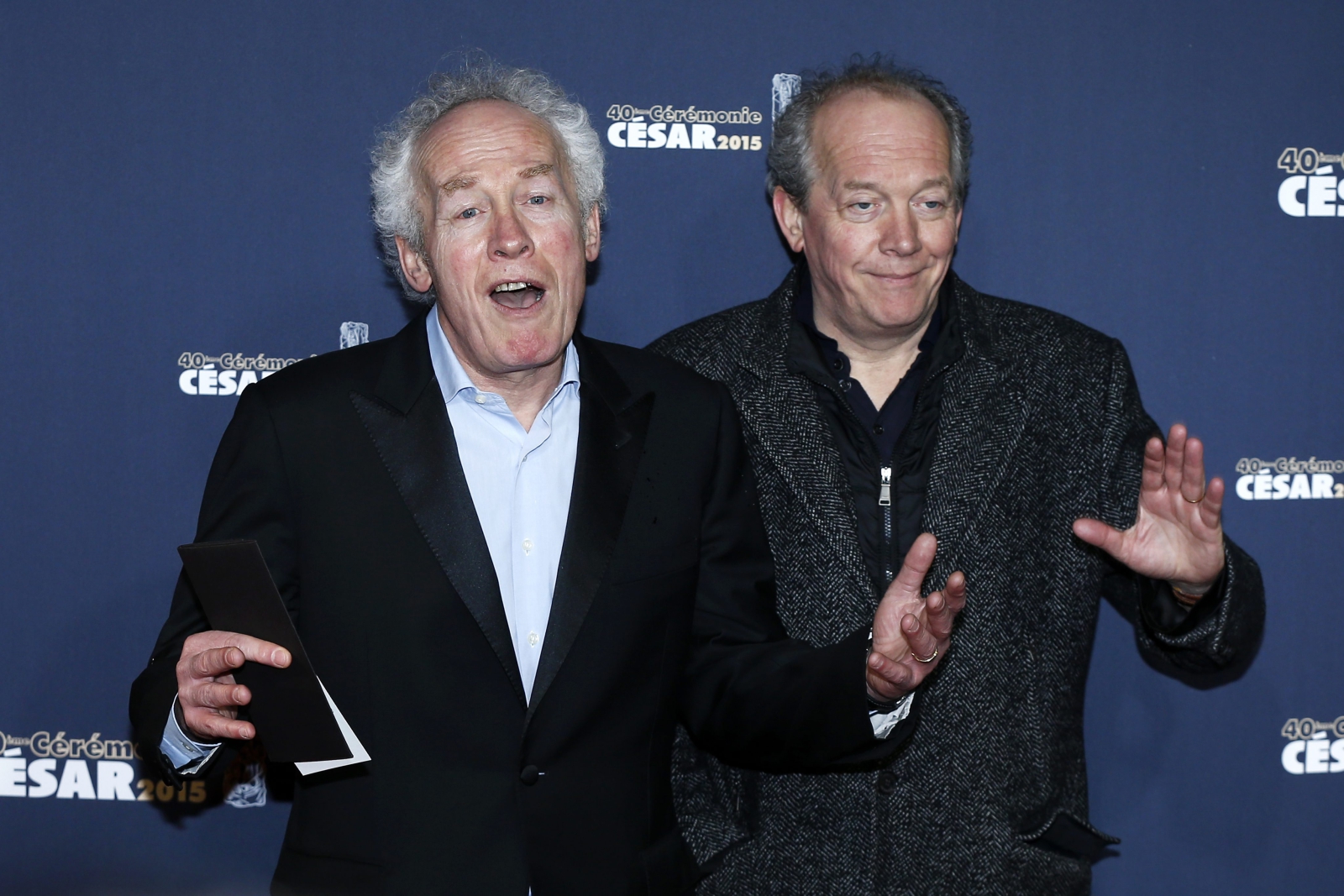 Jean Pierre Dardenne i Luc Dardenne na gali Cezarów