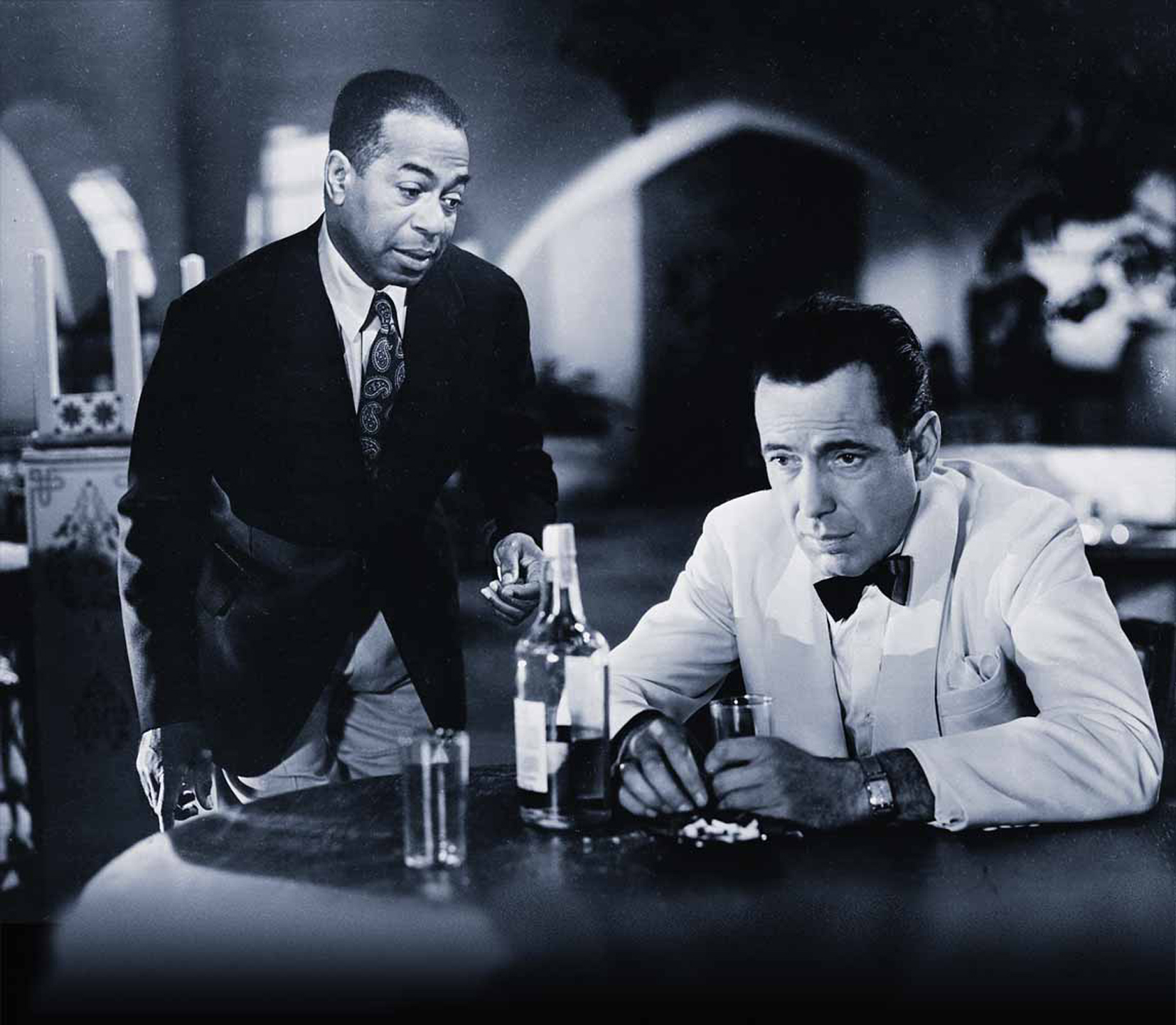 Dooley Wilson i Humphrey Bogart w filmie