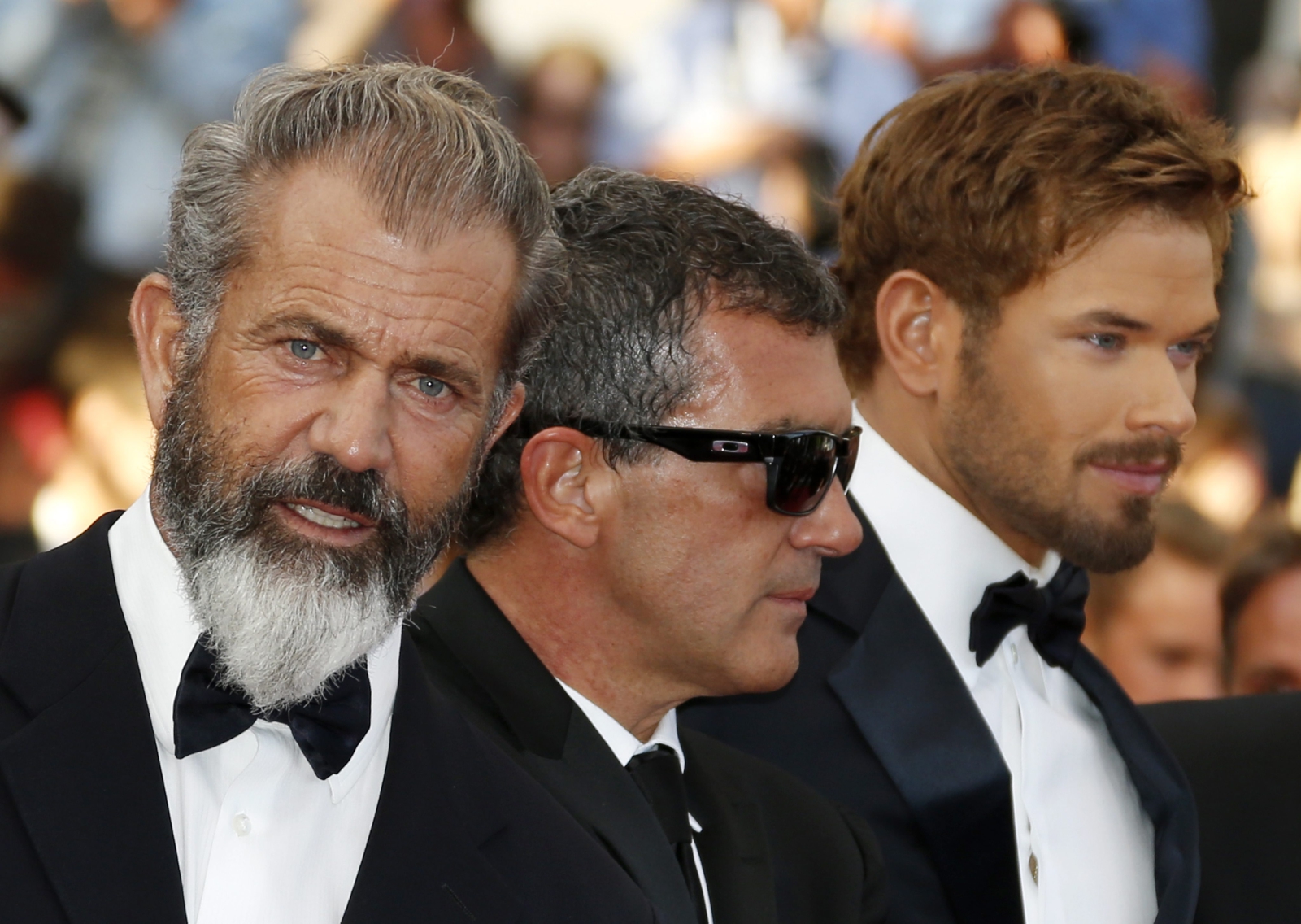 Mel Gibson, Antonio Banderas i Kellan Lutz na canneńskim czerwonym dywanie