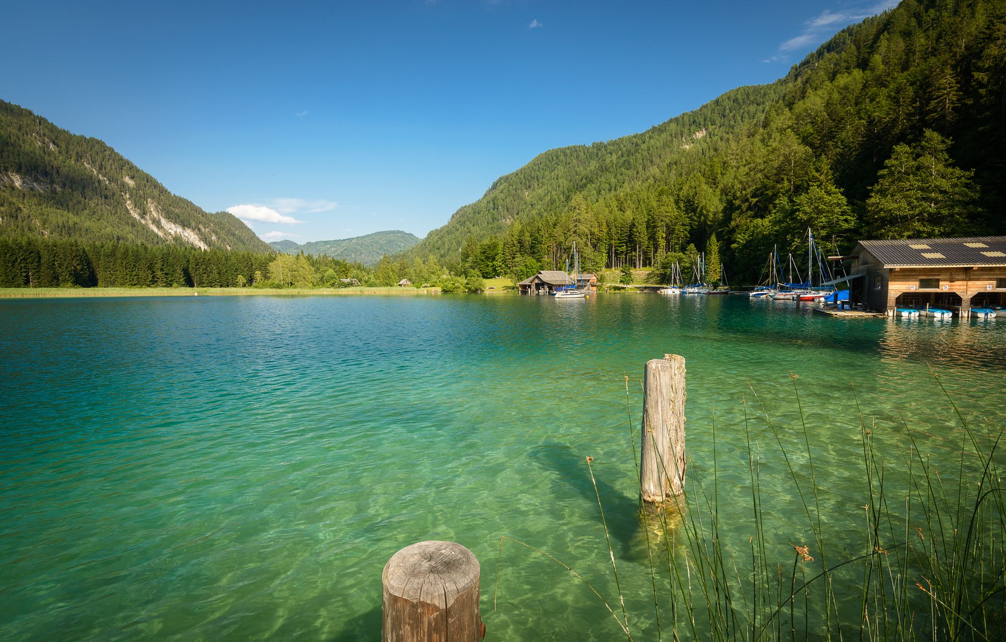 Karyntia w Austrii, jezioro Weissensee