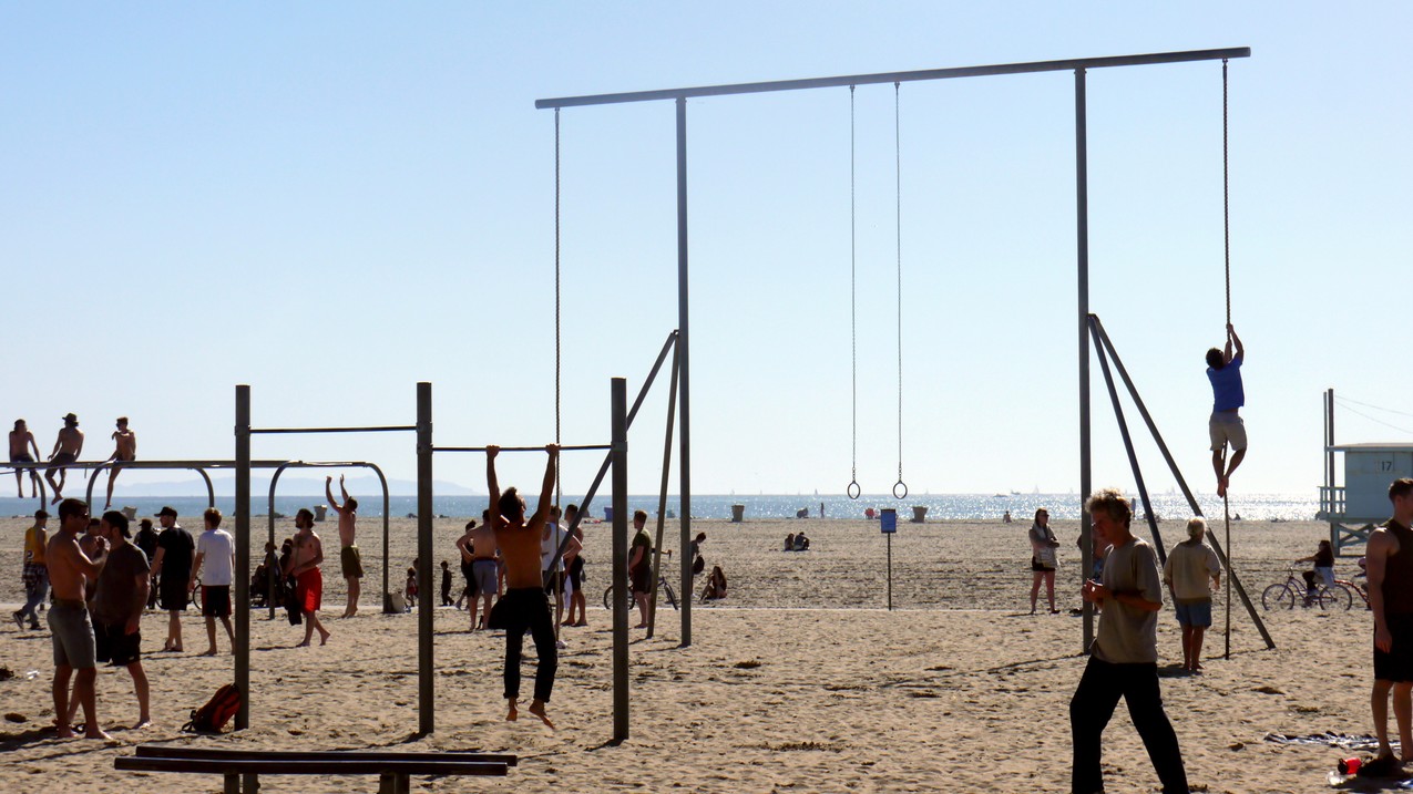 Ćwiczenia na Venice Beach, fot. Dominika Roman