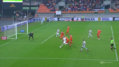 Sandecja - Bruk-Bet (0:0): Trochim znów bliski gola. Tym razem strzał po ziemi, piłka nie chciała wtoczyć się do bramki