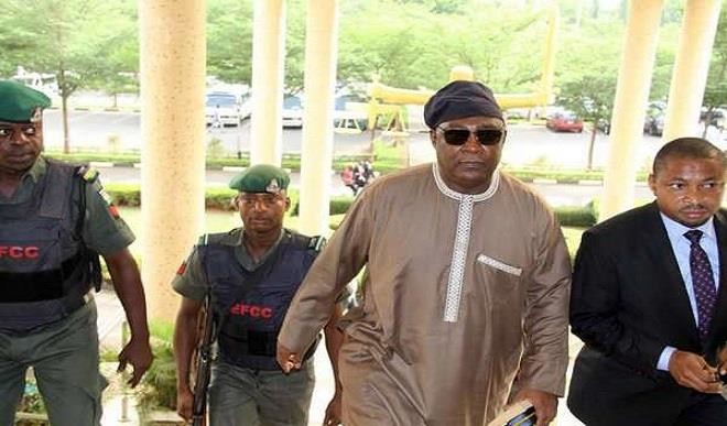 Ex-Chief of Defence Staff, Alex Badeh appears at the Federal High Court Abuja for alleged diversion of N3.9 billion