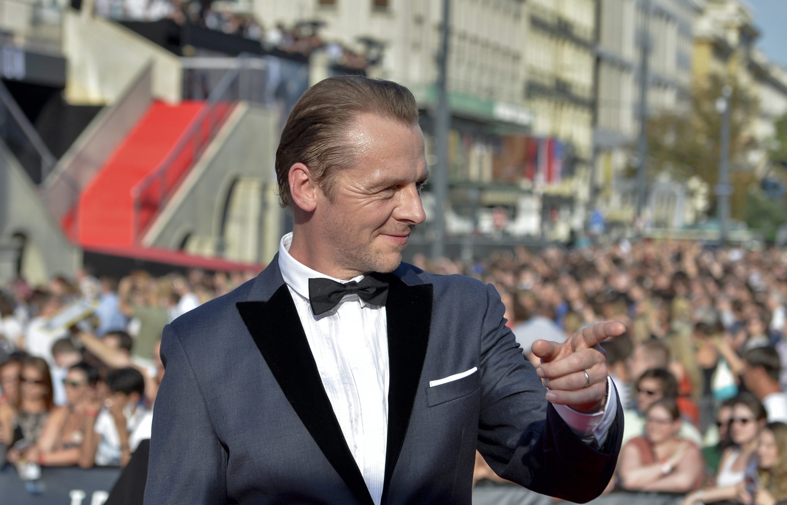 Simon Pegg na premierze
