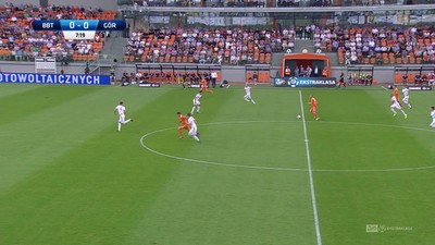 Bruk-Bet - Górnik Z. (0:0): Ależ kocioł w polu karnym zabrzan! Wróbel dwukrotnie marnuje świetną okazję