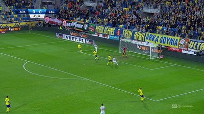 Arka - Zagłębie (0:0): Kolejna próba Pawłowskiego! Tym razem zabrakło celności