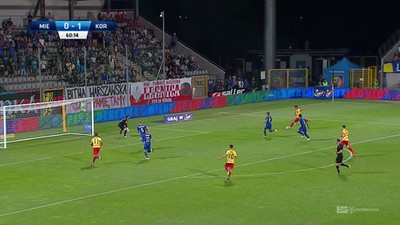 Miedź - Korona (0:1): Cóż za interwencja Augustyniaka! Pomocnik Miedzi ratuje zespół przed utratą gola