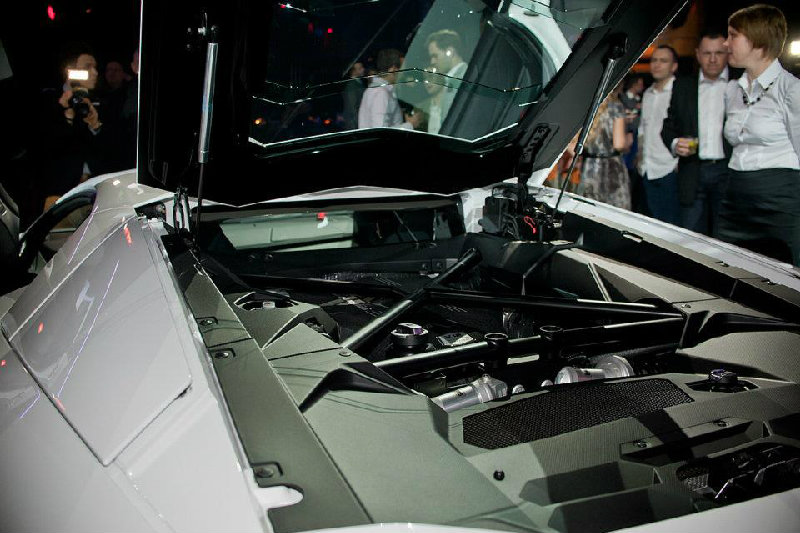 Aventador bazuje na kadłubie typu monocoque z włókna węglowego, który łączy lekkość z najwyższym poziomem bezpieczeństwa i dużą sztywnością