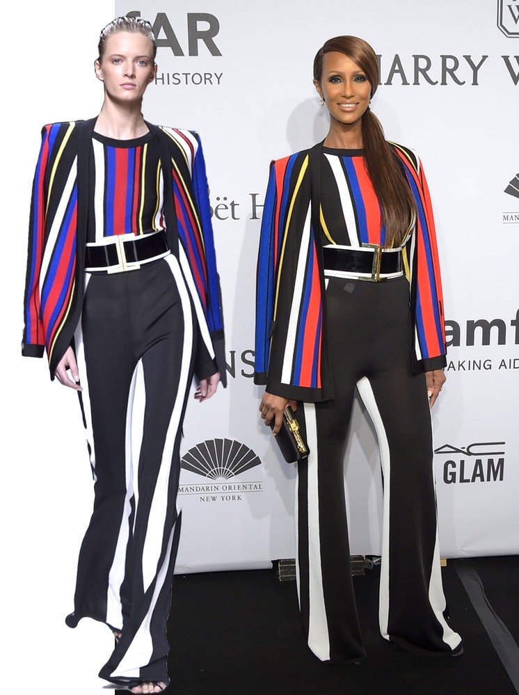Iman w Balmain / Getty Images