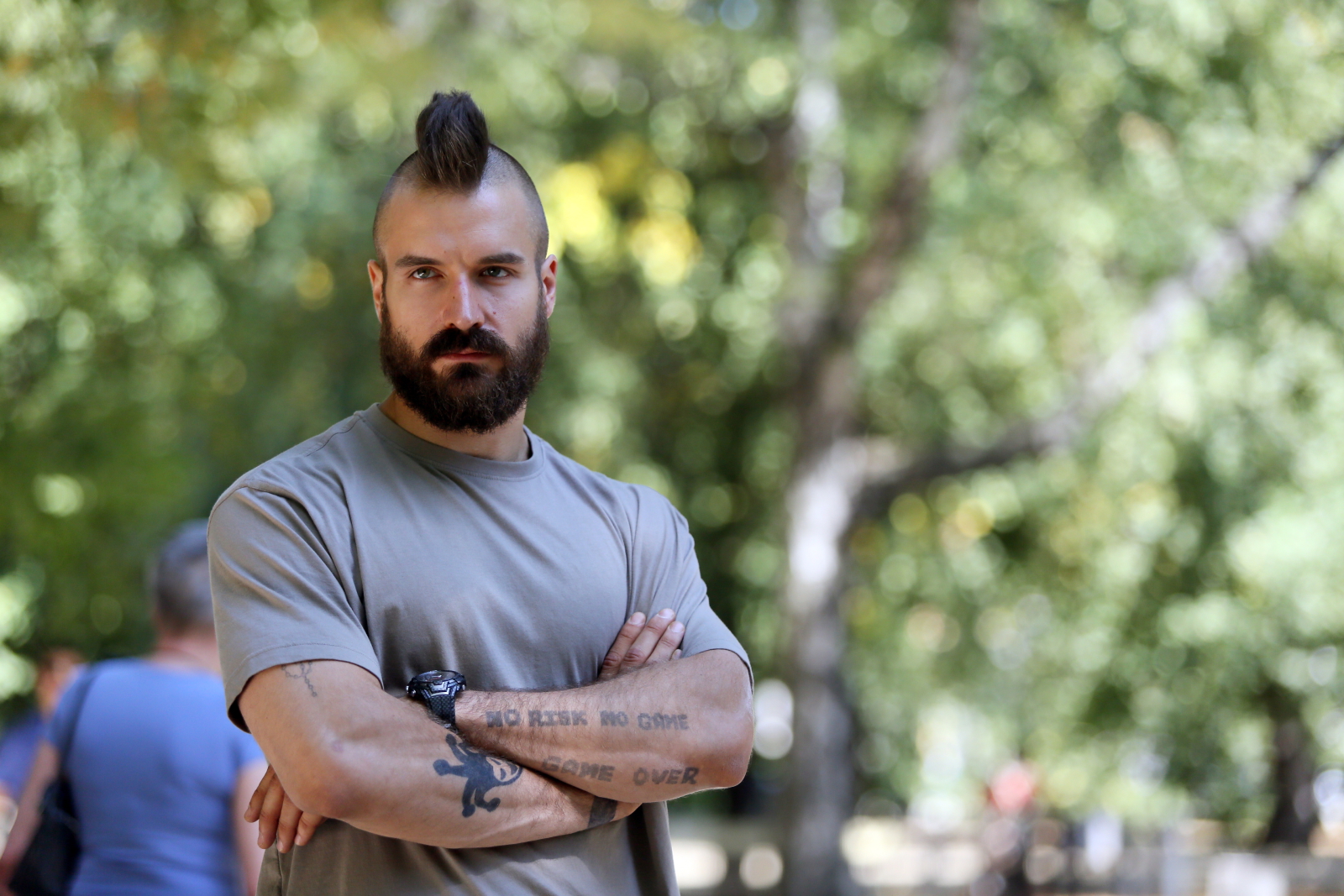 Piotr Stramowski na planie filmu