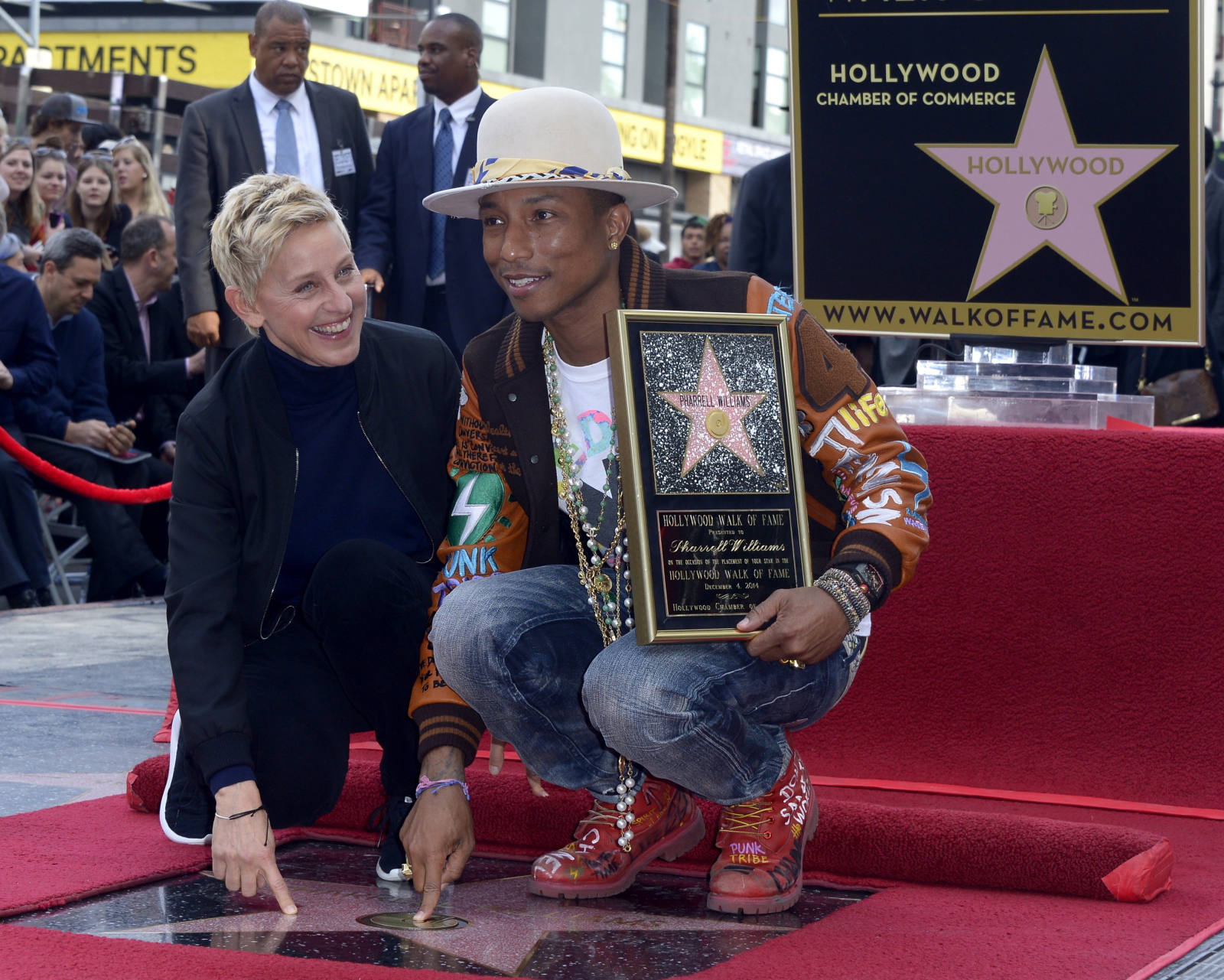 Pharrell Williams i Ellen DeGeneres