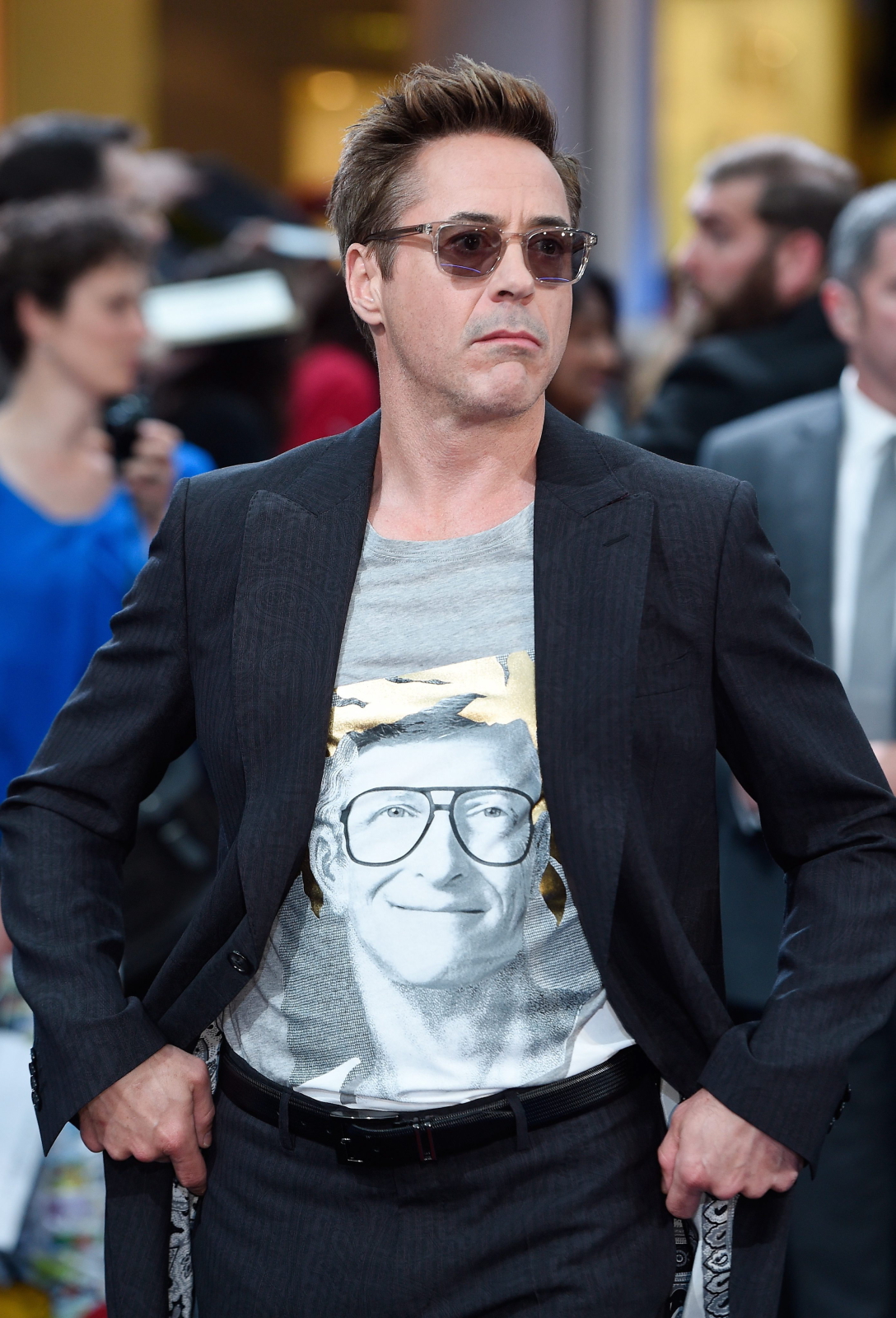 Robert Downey Jr. na premierze filmu