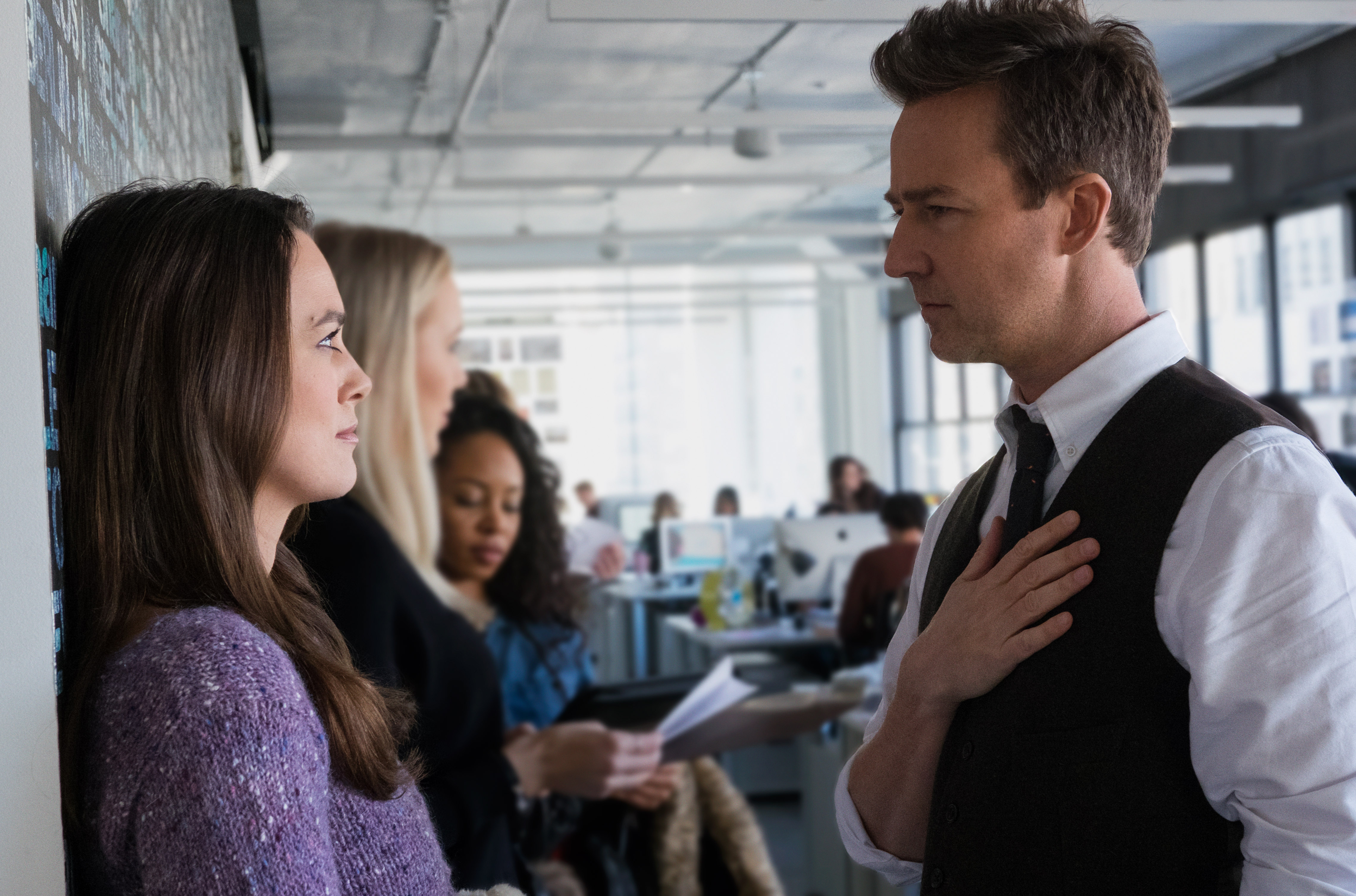 Edward Norton oraz Keira Knightly w filmie