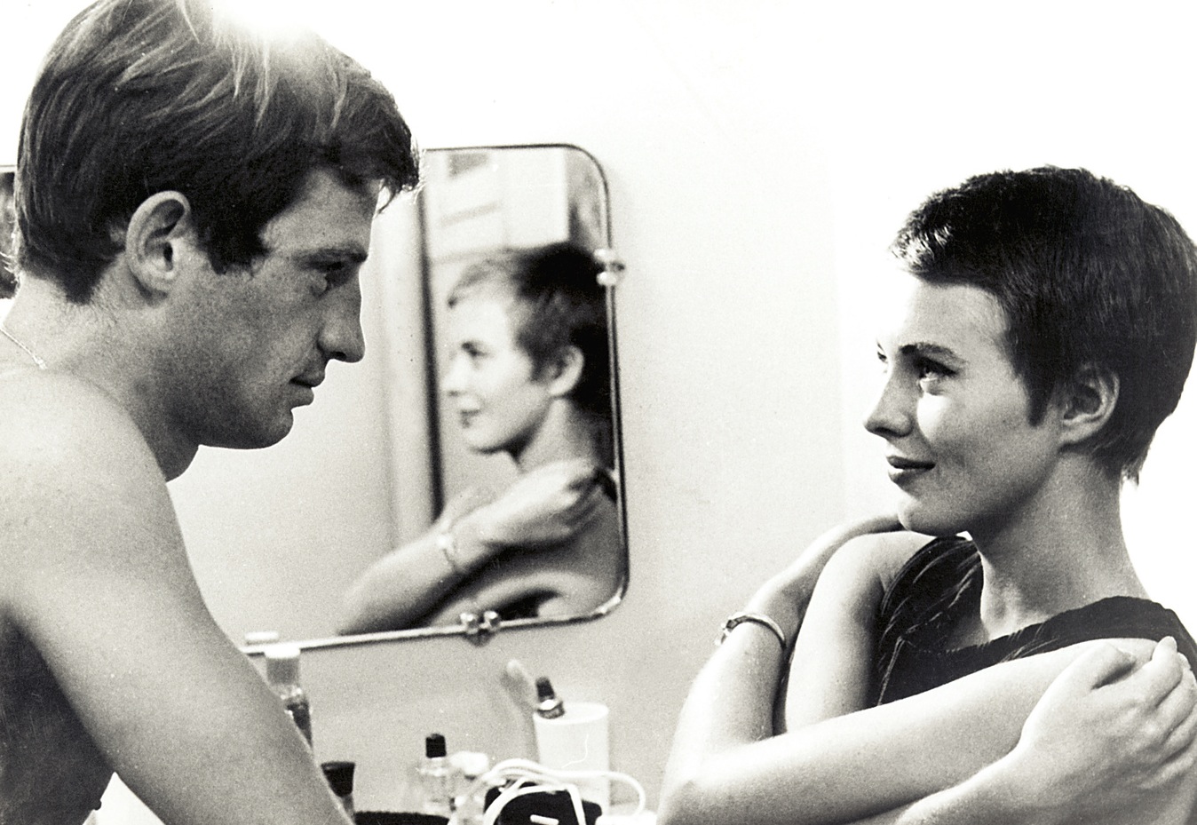 Jean Seberg i Jean-Paul Belmondo w filmie