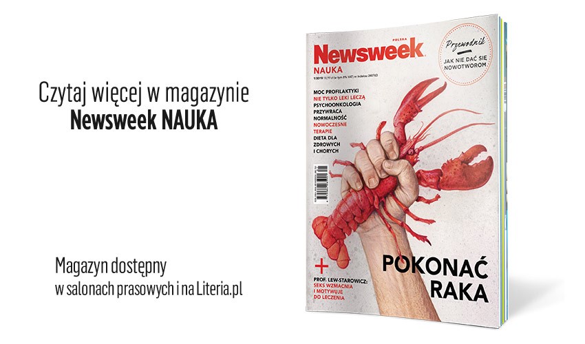 Plansza Newsweek Nauka okładka pokonać raka
