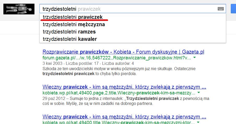 Podpowiedzi Google