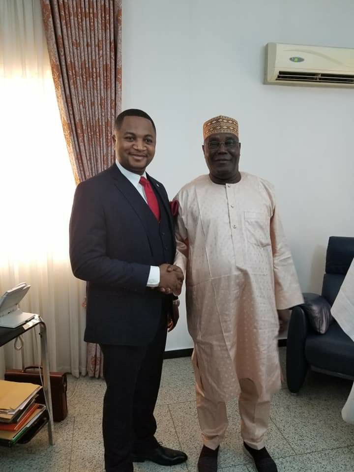 Dr Nicolas Felix endorsed the main opposition candidate Atiku Abubakar of the Peoples Democratic Party (PDP) before the February 23 presidential election where he eventually finished third behind him