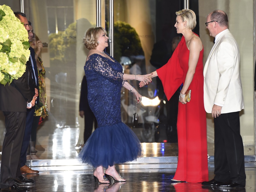 Księżna Charlene i książę Monako Albert II