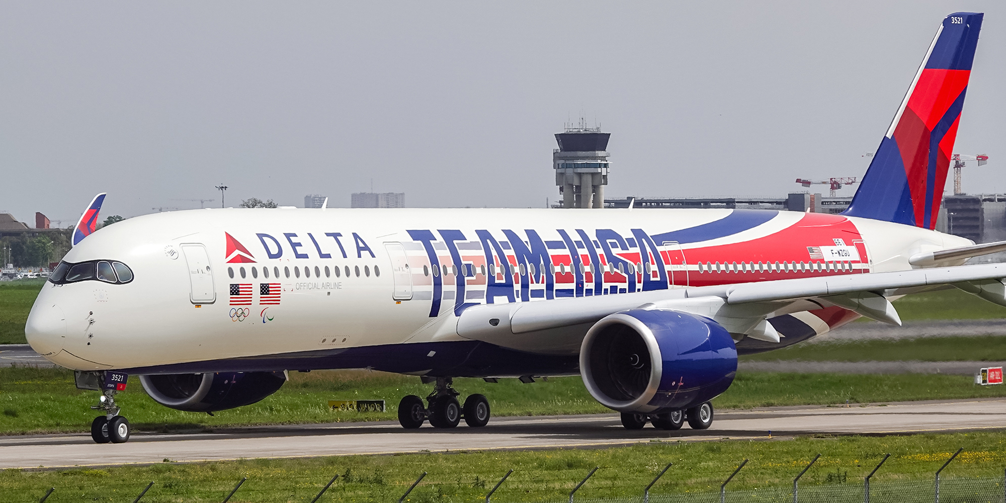 N521DN: Delta wirbt mit Airbus A350 für Olympiateam der USA N521DN: Delta wirbt mit Airbus A350 für Olympiateam der USA