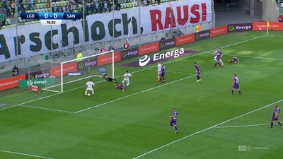 Lechia - Sandecja (0:0): Peszko nie trafia do pustej bramki! Co za "pudło"!