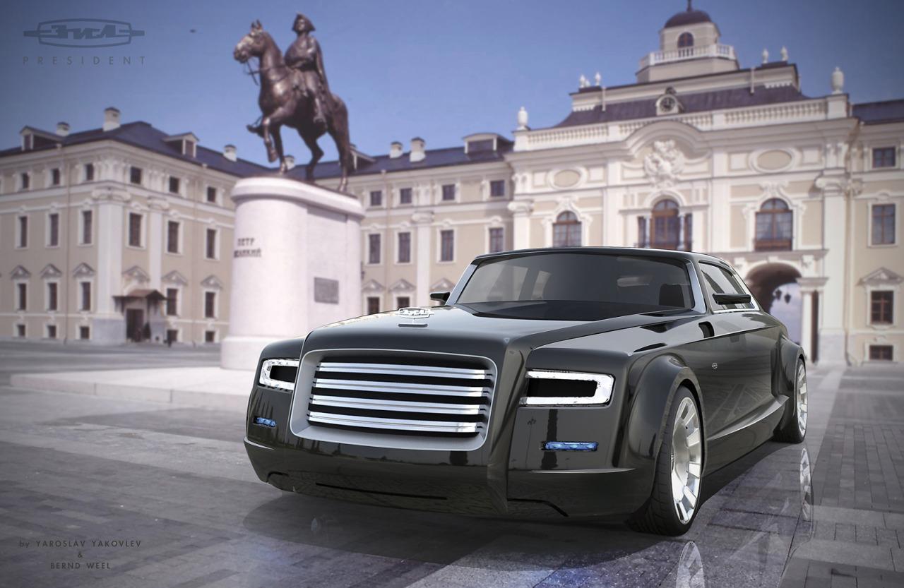 Konkursowy projekt nowej limuzyny Putina. Czy coś z tego zostanie wykorzystane przez Porsche przy tworzeniu auta produkcyjnego?