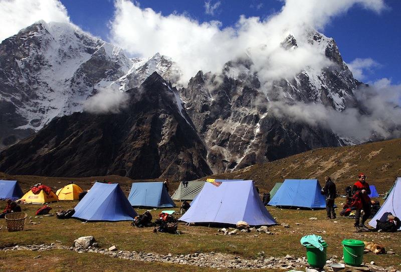 Nepal, Himalaje, 2005-10-04. Baza wyprawy Zdobywco´w Lobuche East.jpg jacek turczyk