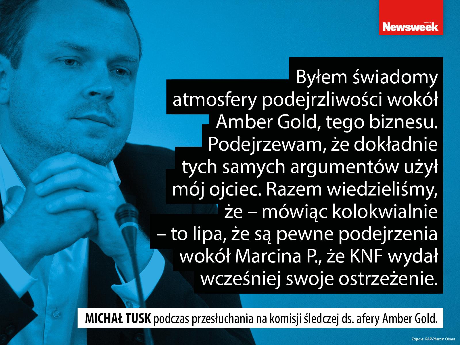 Michał Tusk Amber Gold polityka Donald Tusk Marcin P.