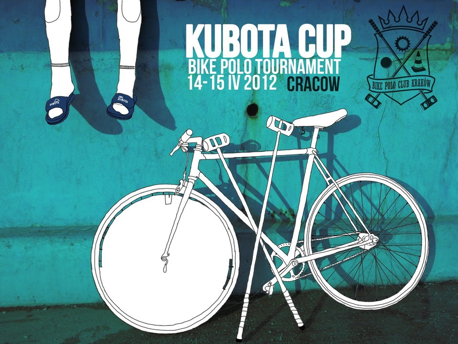 Plakat turnieju Kubota Cup 2012 - bikepolokrakow.blogspot.com