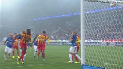 Lech - Korona (1:0): Kovacević nieznacznie się pomylił! Piłka minęła poprzeczkę o centymetry