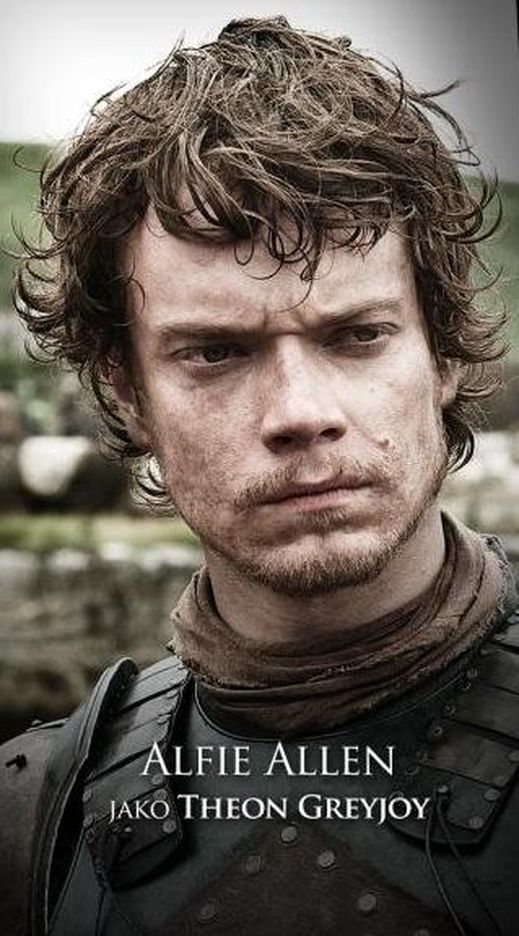 Alfie Allen, brytyjski aktor filmowy, teatralny i telewizyjny, w serialu Gra o tron odgrywa postać Theona Greyjoya, wychowanka rodziny Starków. Theon, cechujący się arogancją i zarozumiałym uśmiechem, początkowo walczył ramię w ramię z Robbem Starkiem, ale chwilę potem zdradził rodzinę, która go wychowała. Prywatnie jest młodszym bratem znanej wokalistki Lily Allen, któremu artystka dedykowała piosenkę Alfie, z wydanego w 2006 roku albumu Alright, Still.