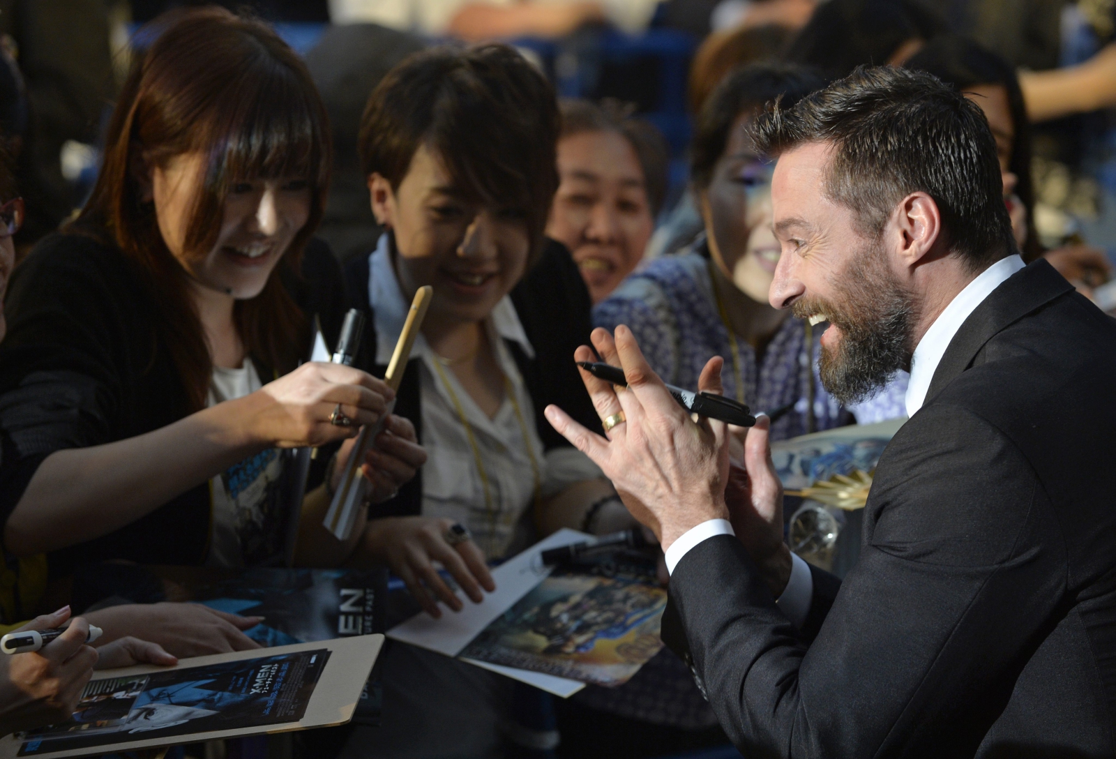 Hugh Jackman na tokijskiej premierze