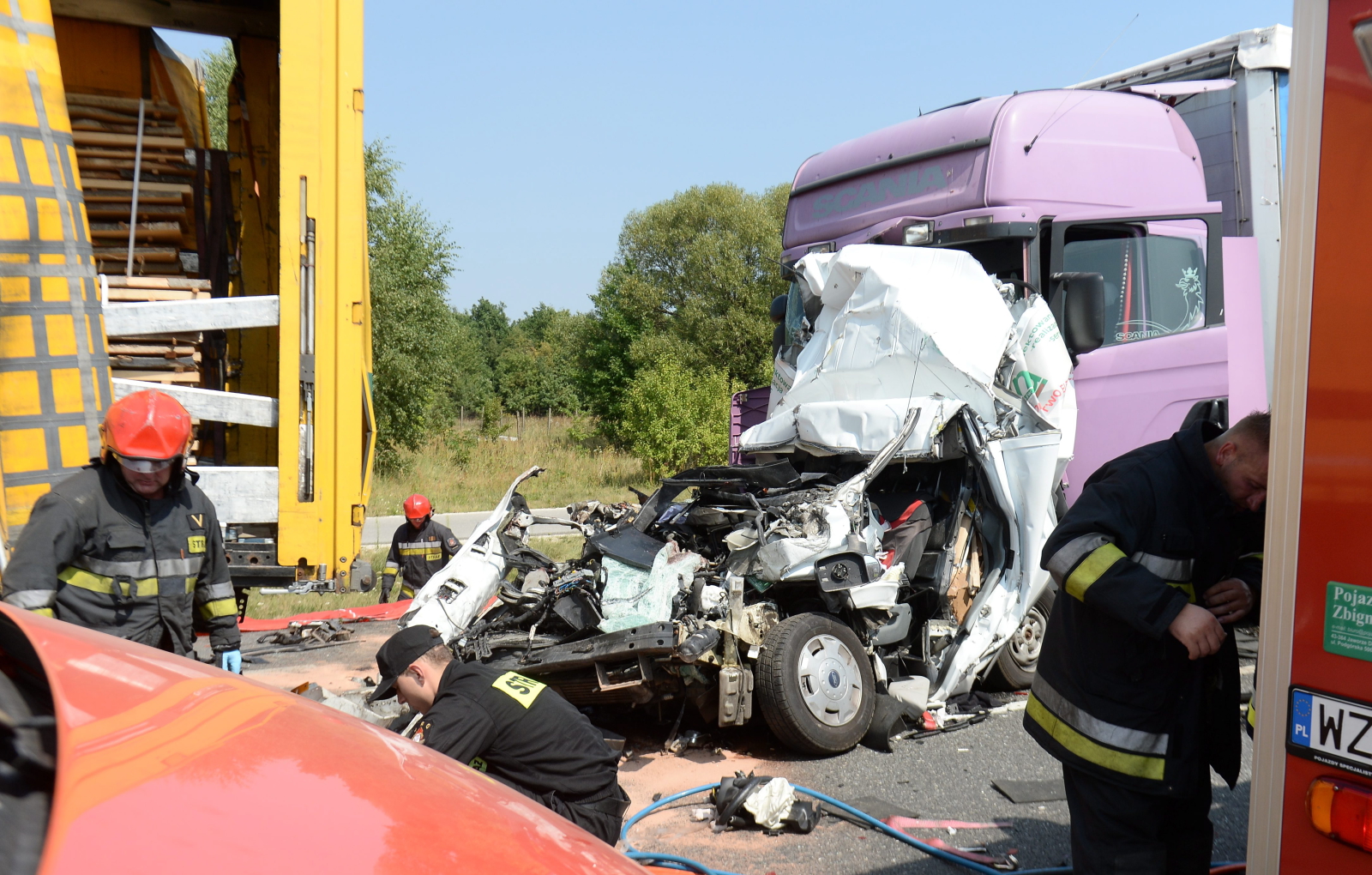 Wypadek na DK50 w Zbiroży koło Mszczonowa