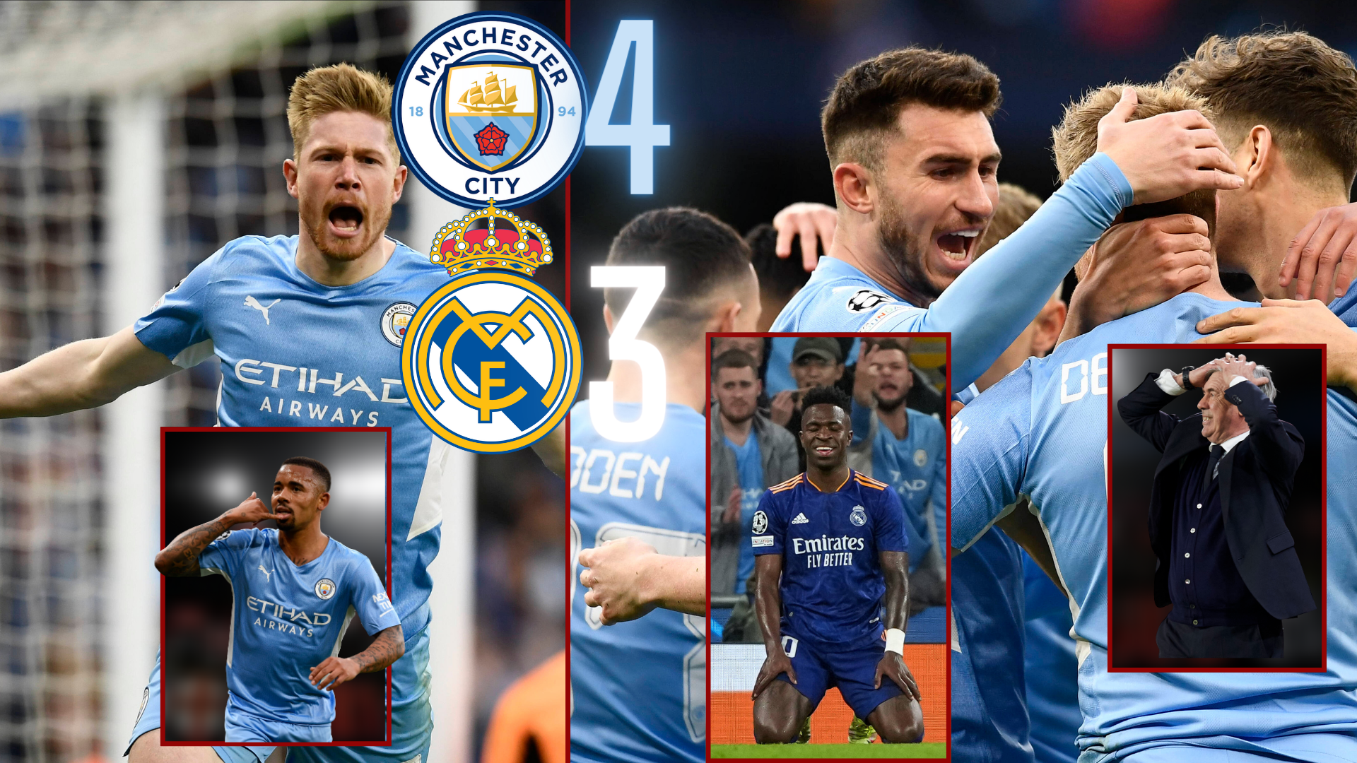 Champions League: Man City edge out Real Madrid in a 7-goal thriller