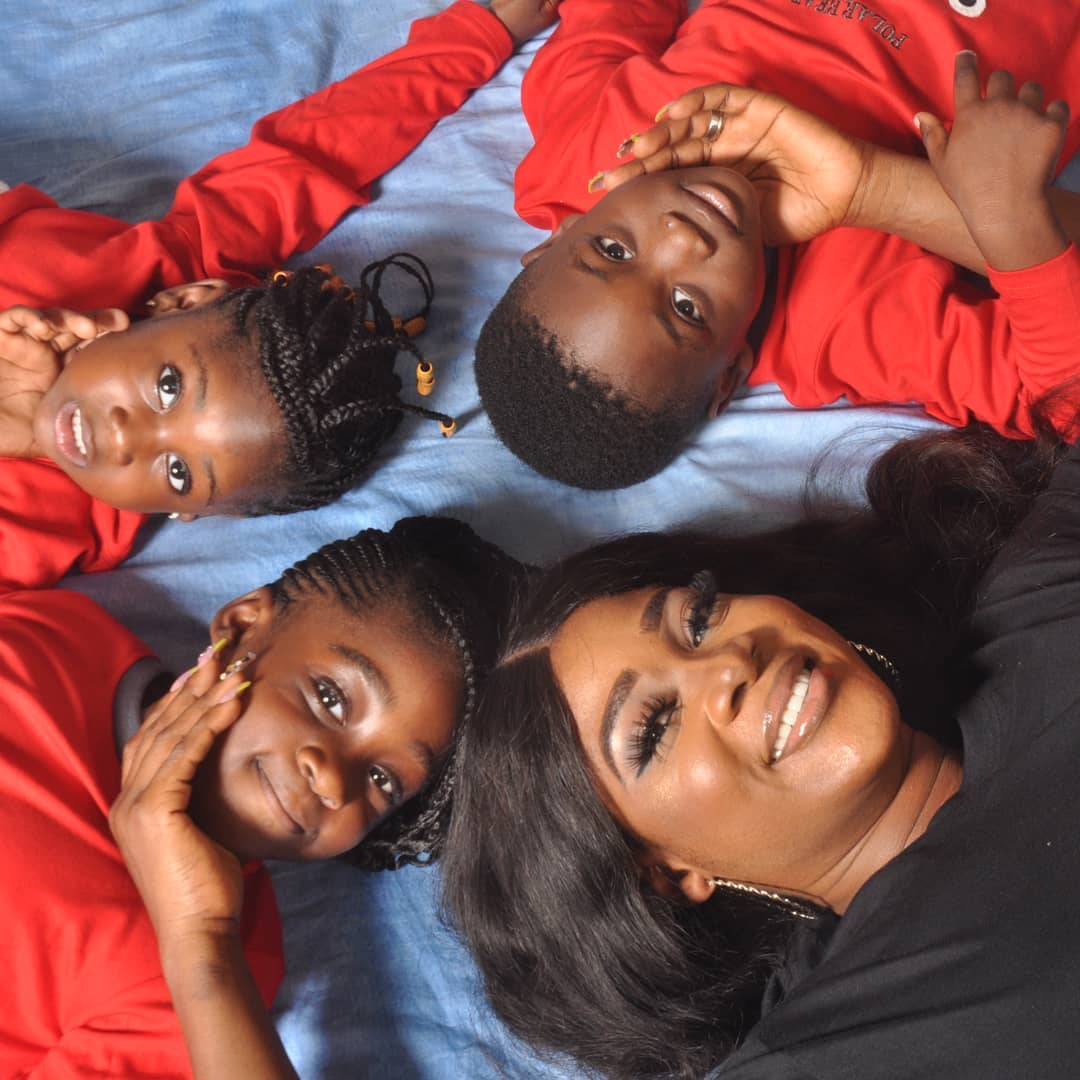 Mercy Johnson Okojie and her kids [Instagram/MercyJohnsonOkojie]