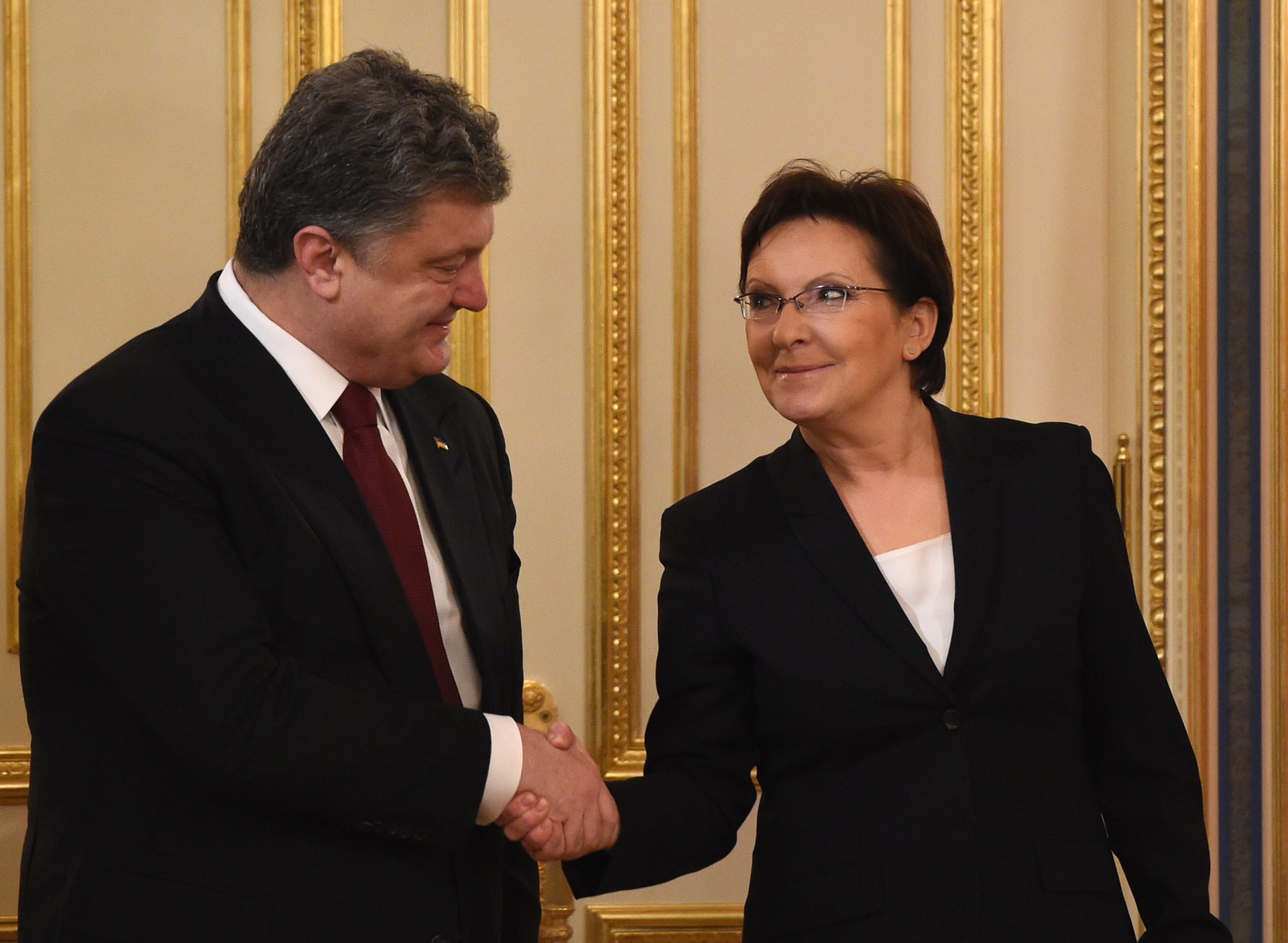 Ewa Kopacz i Petro Poroszenko