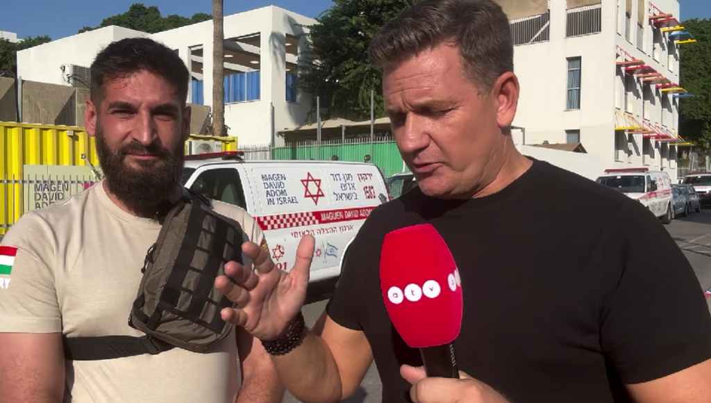 Őszintén vallott egy Izraelben dolgozó magyar mentős: "Nyilván félek. Aki nem fél, az bolond" - videó