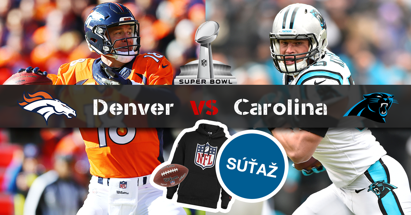 Jubilejný 50. Super Bowl: Denver Broncos vs. Carolina Panthers