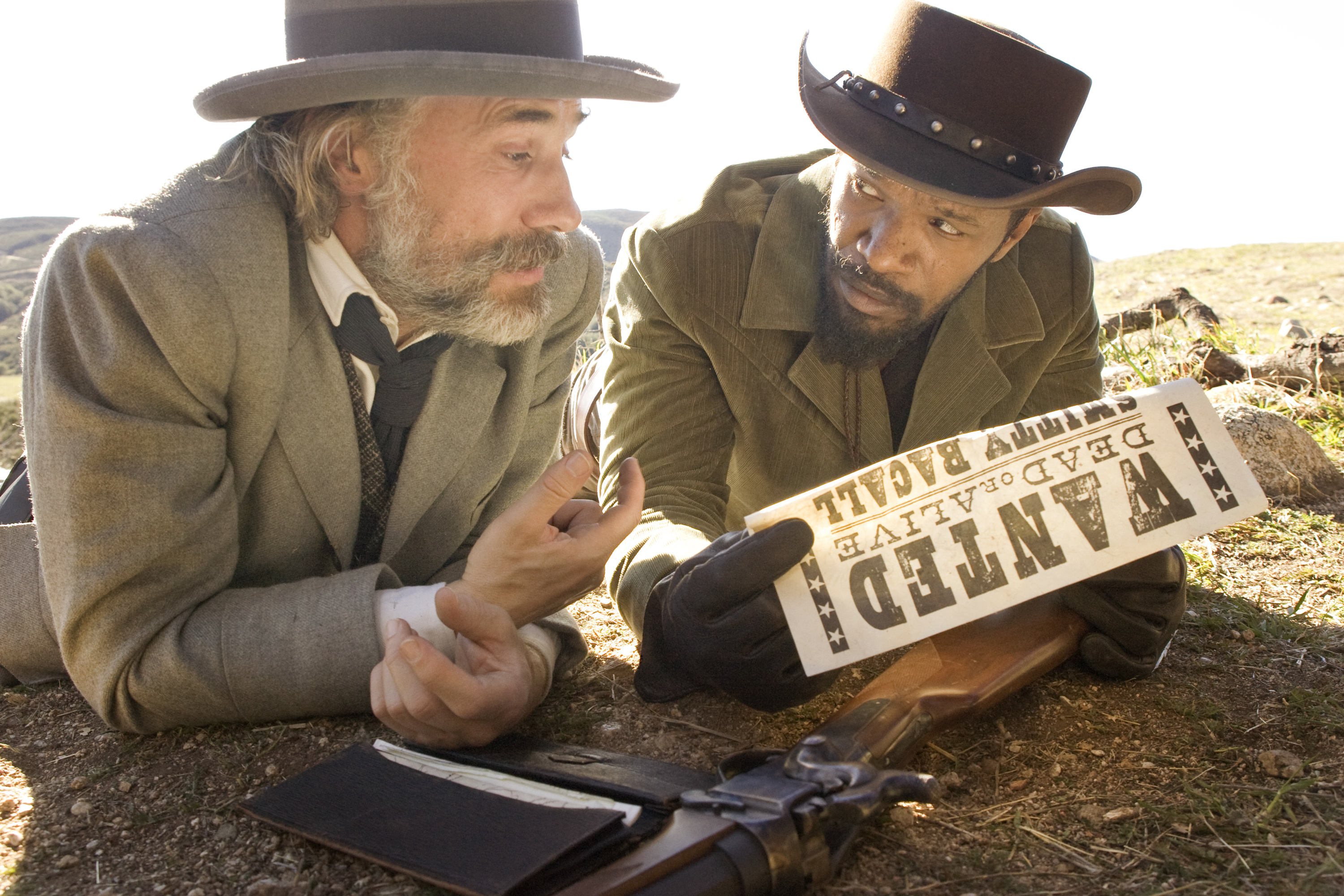 Jamie Foxx i Christoph Waltz w filmie